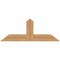 Ekena Millwork Portland Smooth Timber Gable Bracket, Western Red Cedar, 48"W x 18"H x 3 1/2"D x 5 1/2"F, 9/12 Pitch GBW048X18X0406POR00SWR - alternate 1